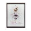 Tańcząca Balerina - Różowa Magia Tańcząca Balerina - Różowa Magia, 70X100 Cm, Rama Drewniana Ciemny Brąz, Papier Matowy 230 Gsm