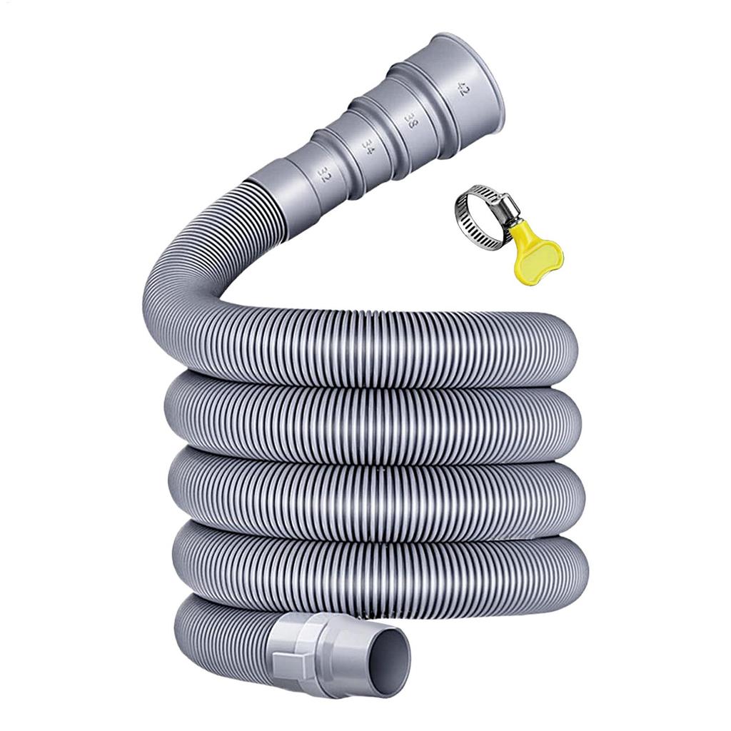 3/4/ 5m Caravan Sewer Pipe Kit Foldable RV Trailer Sewer Hose With Adjustable Adapter And Clamp Leakproof RV Hose Rv Acssories