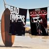 Rock Band B-Bad O-Omens Банное полотенце Микрофибра Мягкое Впитывающее Дышащее Для Девочки Детей Декоративное Мультяшное Пляжное полотенце