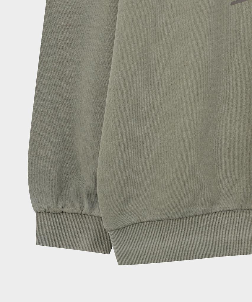 BROOKS BROTHERS [Heritage] Garment-Dyed Sweatshirt (Khaki) (Bbnpmb151A2Fs)