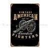 Freedom Fighters Freedom Of Expression Usa Flag Metal Signs Wall Cave Create Garage Home Club Tin Sign Poster