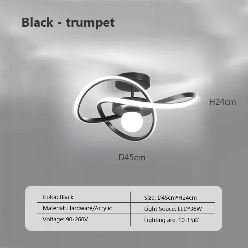 Современный светодиодный потолочный светильник для гостиной, столовой, спальни, коридора, потолочная люстра, домашний декор, внутреннее освещение, светильник Lustre