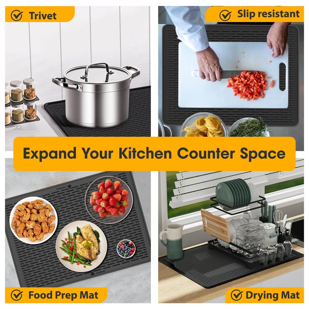 Очень большой нагревательный силиконовый поддон для сушки, силиконовая верхняя крышка печи и защитная накладка на столешницу