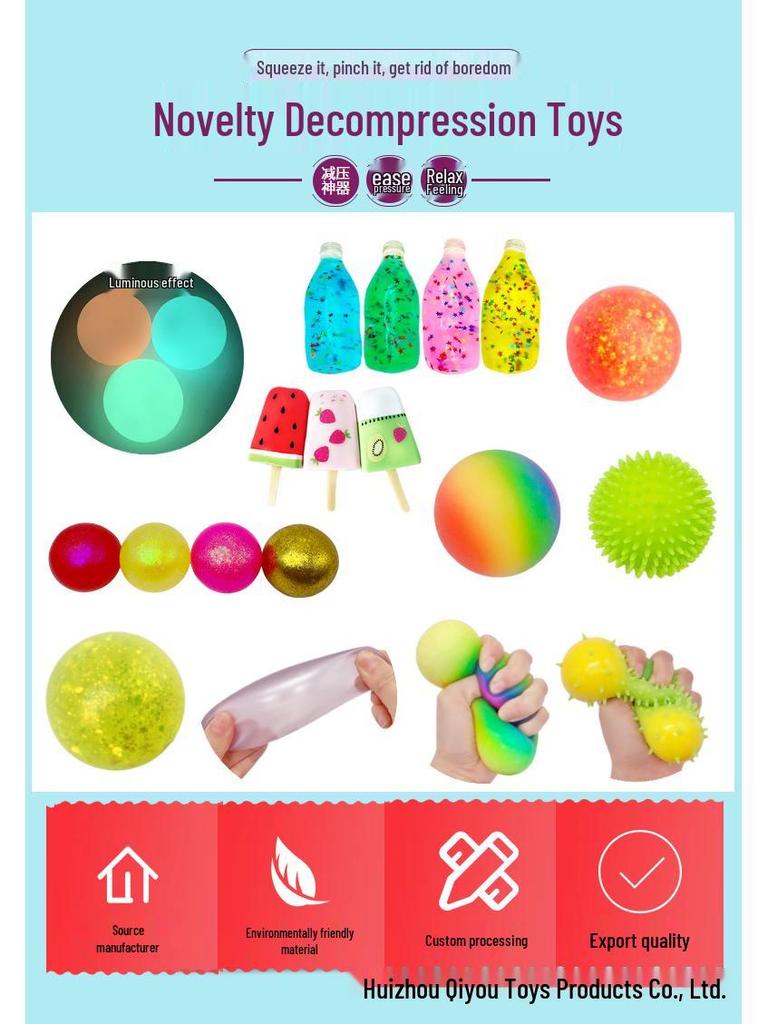 Handmade DIY Slow Rebound Stretchy Malt Syrup Squeeze Toy for Stress Relief