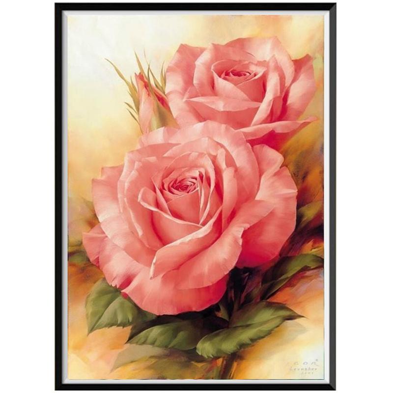 5D DIY Алмазная картина Красивые цветы Фотографии Алмазная вышивка Набор для вышивки крестом Полный горный хрусталь Мозаика Домашний декор