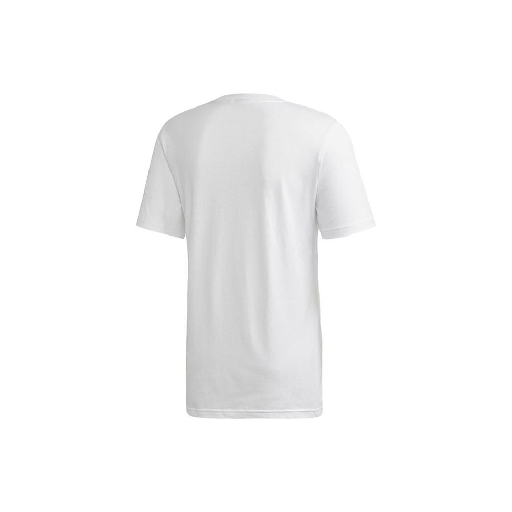 adidas originals Logo Round Neck Training Breathable Short Sleeve White Men's FM3389