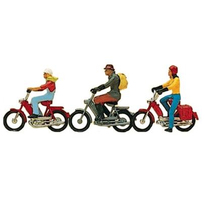 Миниатюрные фигурки мотоцикла Preiser lesrika 1/87, набор из 3 предметов PRS10125FG, корейская игрушка