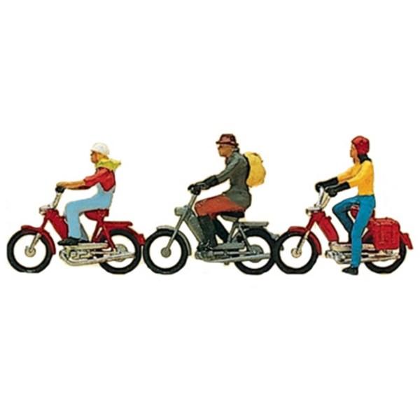 Миниатюрные фигурки мотоцикла Preiser lesrika 1/87, набор из 3 предметов PRS10125FG, корейская игрушка