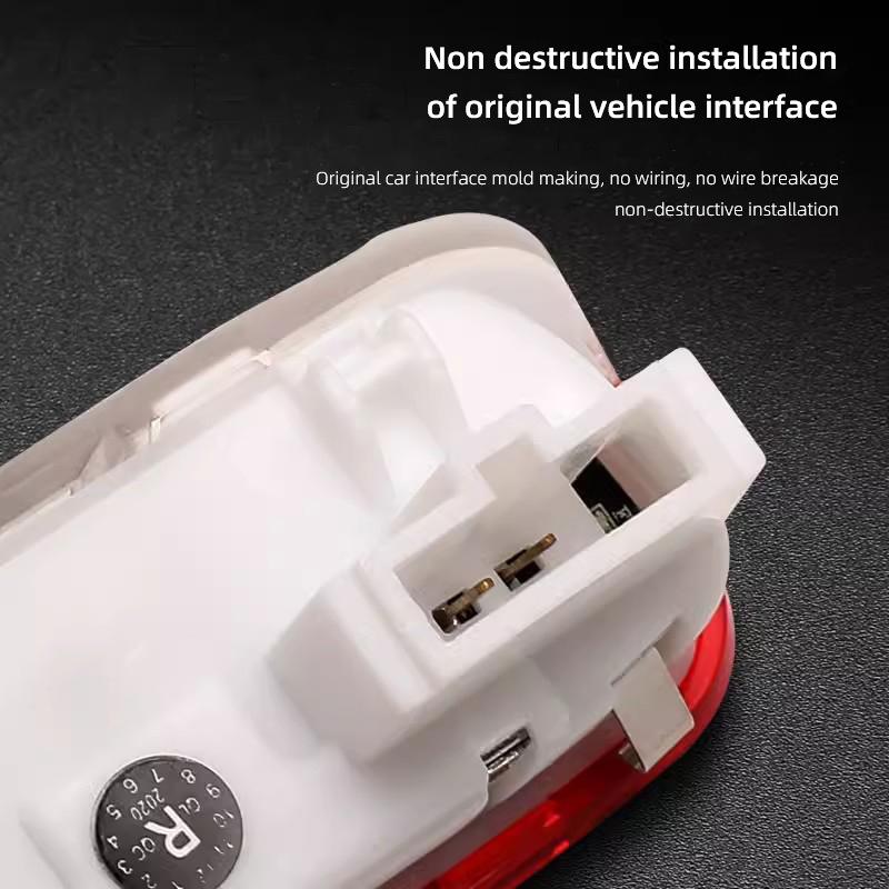 2 шт. Светодиодные проекторные лампы для дверей автомобиля, декоративный атмосферный свет Для Porsche Cayenne Panamera Macan 911 718 Taycan Boxster Cayman