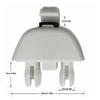 2x Зажим-крючок для солнцезащитного козырька для VW Polo Passat Skoda Seat 2012-2015 6R0857561Y20 Автомобильные внутренние зажимы-держатели для солнцезащитного козырька