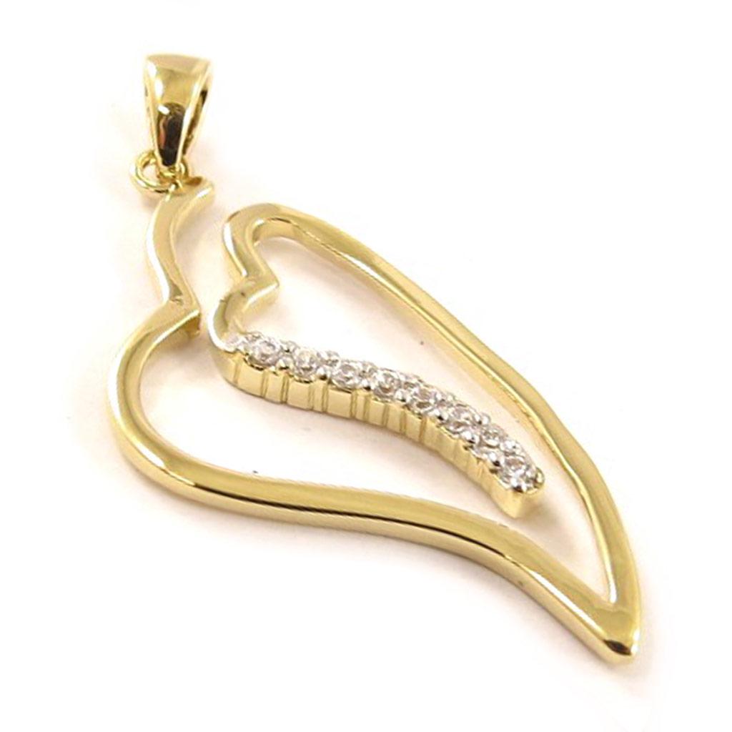 Les Trésors De Lily [C5491] - Позолоченный кулон «История любви»