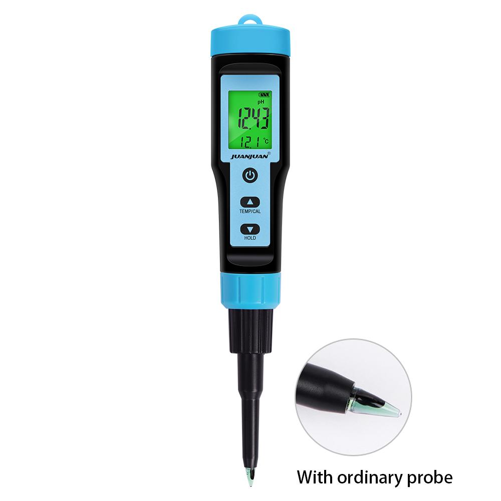 Пищевой pH-метр с зондом из нержавеющей стали, высокоточный температурный pH-метр для мяса, консервов, сыра, теста, воды, фруктов, почвы, детектор pH