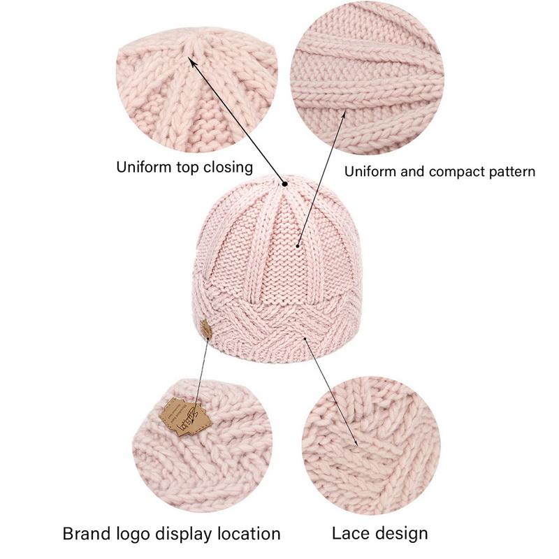 Hat Soft Autumn Winter Fashion Knitted Beanies For Women Girls Thermal Windproof Hat Crochet Skullies Wool Hat Skiing Beanie Street Caps