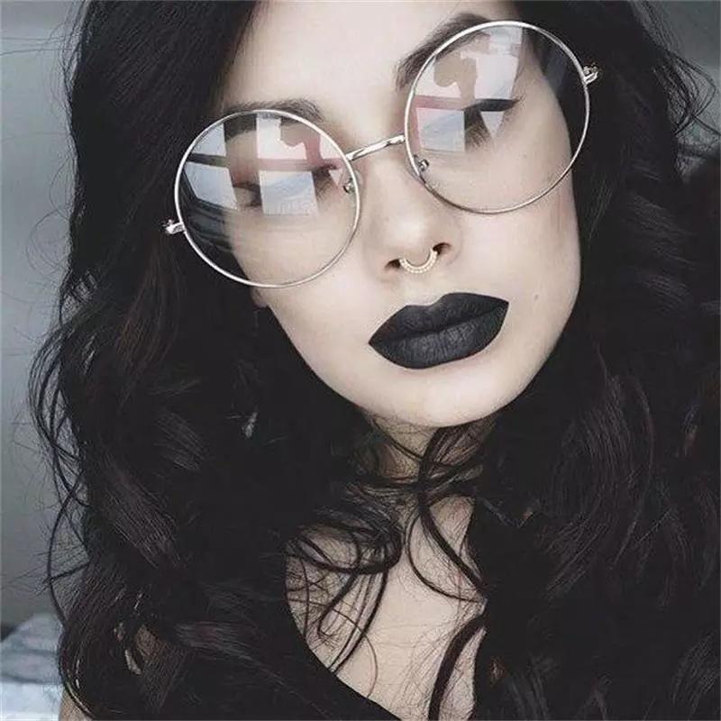 Oversized Round Metal Anti Blue Light Woman Reading Glasses Men Clear Lens Vintage Eyeglasses Presbyopia Large Computer Goggles