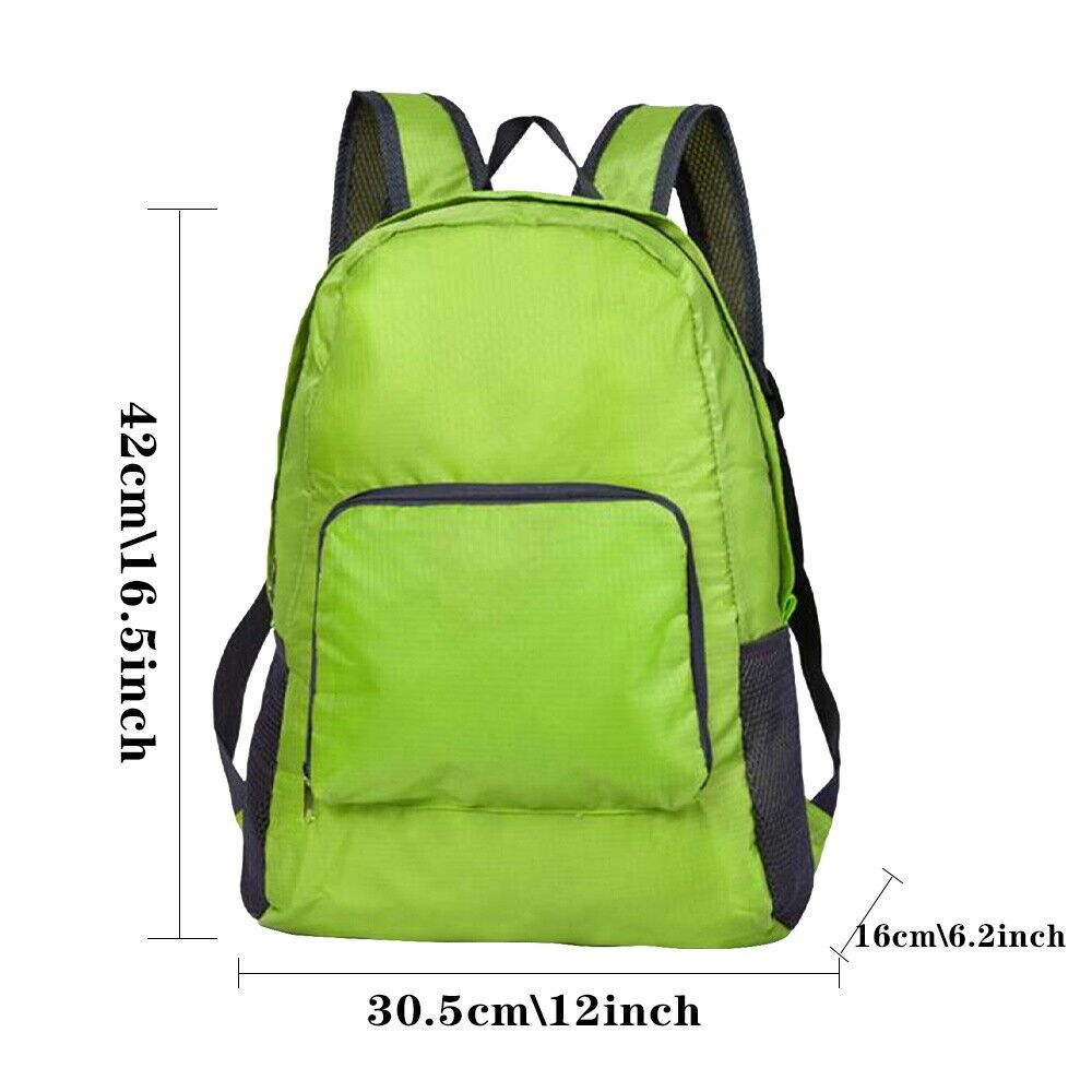 Портативный Daypack Унисекс Кемпинг Отдых на природе Пеший туризм Водонепроницаемая сумка Портативный Daypack Складной Дорожный рюкзак Рюкзак Водонепроницаемая сумка
