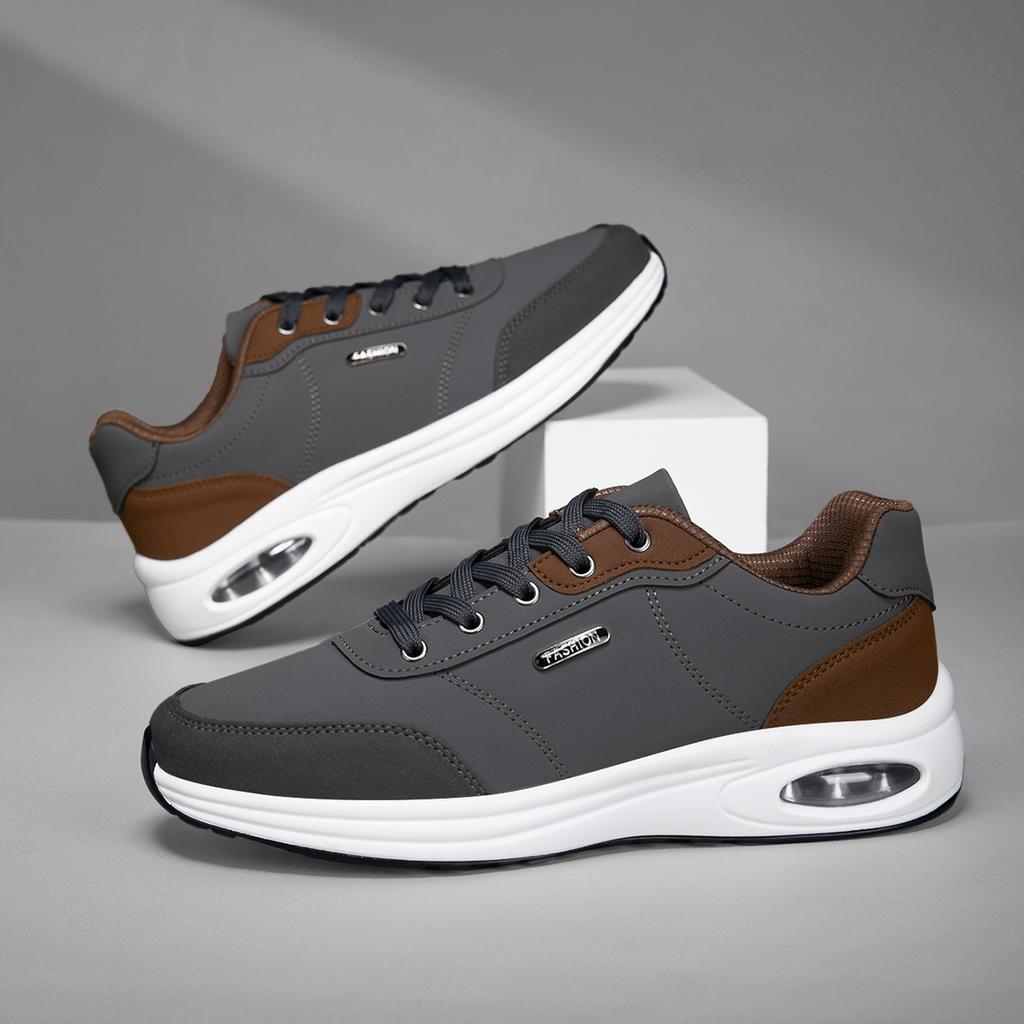 Новая мужская обувь Весна Осень Водонепроницаемая Обувь для ходьбы Нескользящая Амортизация Мужская Повседневная Кожаная Спортивная обувь Мужская Теннисная обувь