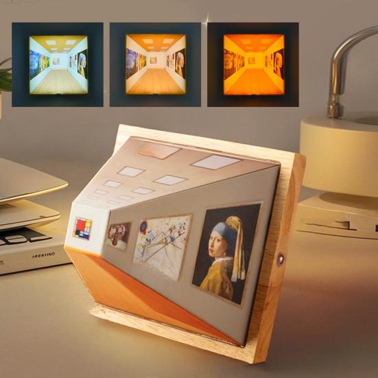 Naked Eye 3D Vision Night Light LED Illusion Atmosphere Light Классическое искусство