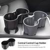 For Tesla Model 3/Y Storage Box Round Water Cup Holder Non-toxic Tasteless Center Cover Console Accessories Compatible 2023
