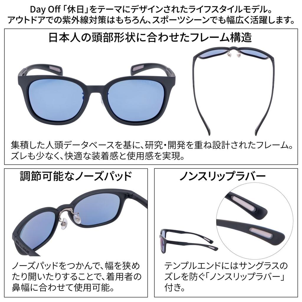 Солнцезащитные очки SWANS Sports с поляризованными линзами DF Pathway MBK матово-черные для рыбалки, бега, гольфа PW-0167