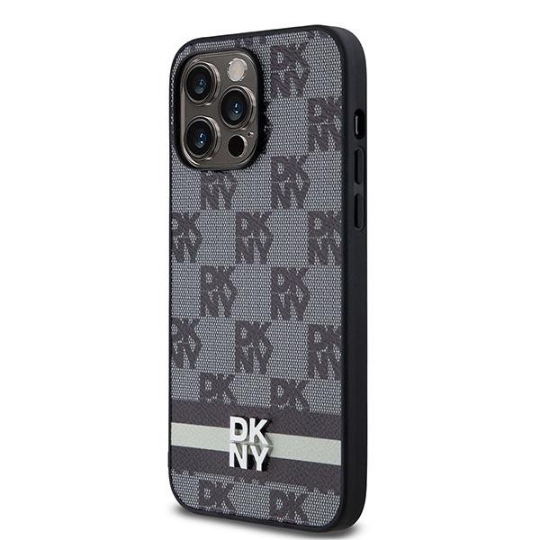 Dkny Dkhcp14Xpcptssk Iphone 14 Pro Max6.7 Czarny/Black Hardcase Leather Checkered Mono Pattern & Printed Stripes