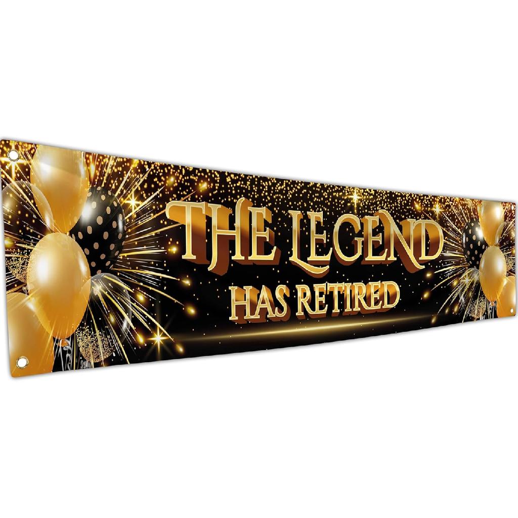 Congratulations Decorations - We Are So Proud of You Banner - Well Done - Graduation Decorations for Prom - 6 x 1.3ft (Black and Gold)