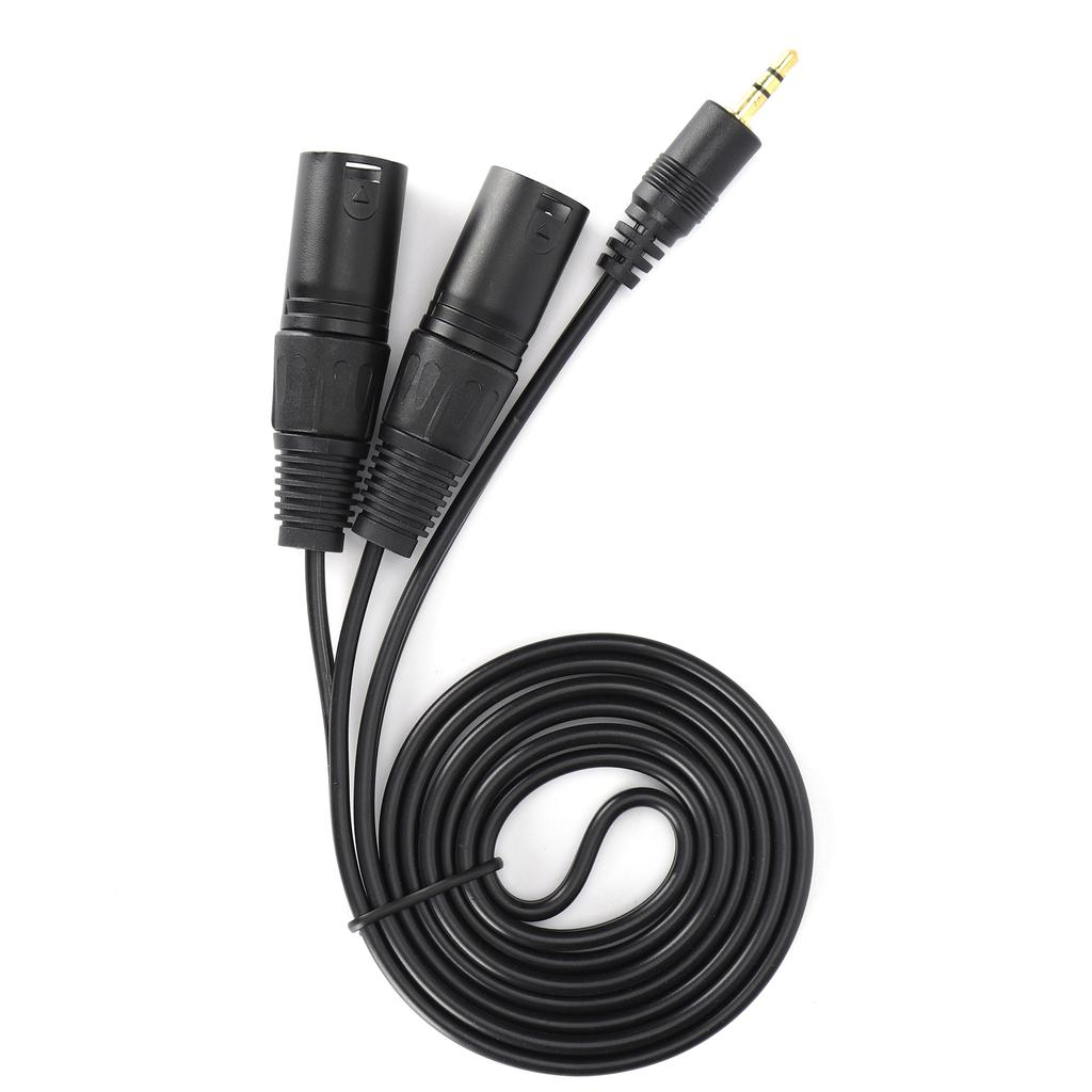 Микрофонный кабель Разъем 3,5 мм на двойной адаптер XLR (папа) Соединительный патч-корд 3,5 XLR 1,5 м 4,9 фута