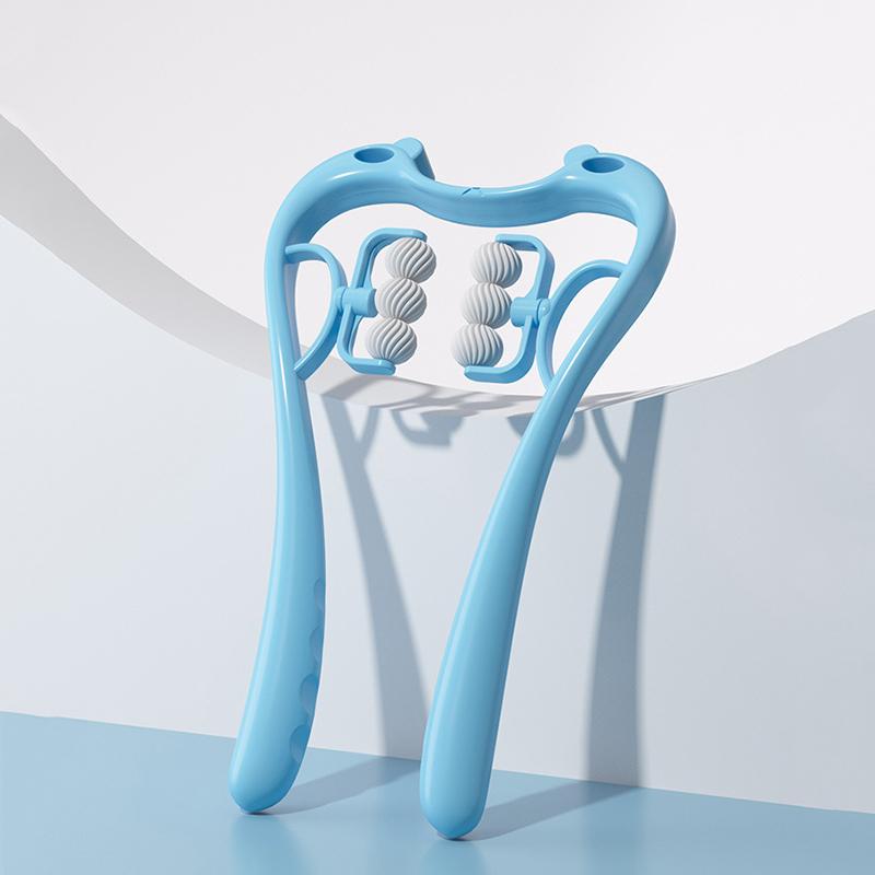 6 роликов, массажер для шеи, ручной массажер для шеи и плеч, шейный отдел позвоночника, разминающий массаж, физиотерапия, релаксация тела, облегчение боли, инструмент для массажа здоровья