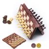 KOKOSUN Magnetic Game Set with Folding Portable Checkers 2-in-1 Chess/Checkers Set, Board, (Chess + Set)