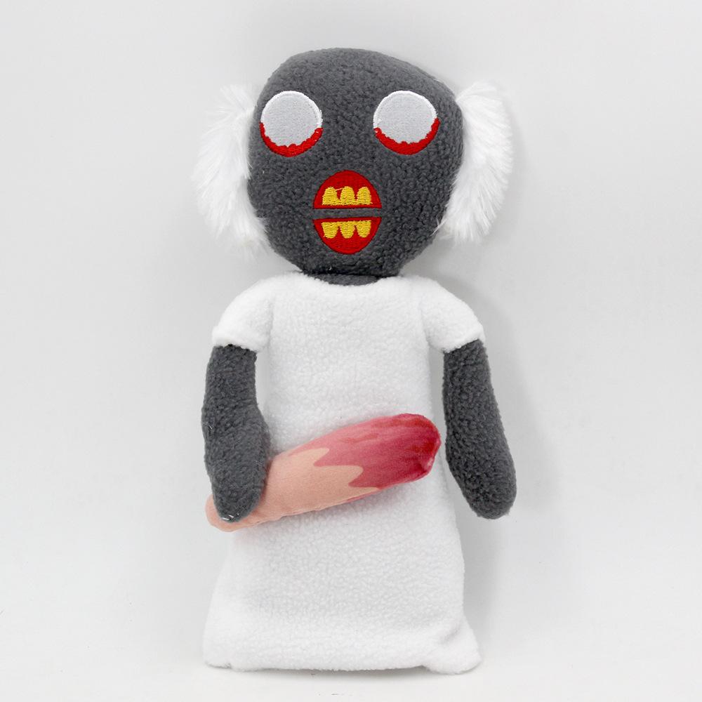Roblox 25cm Granny Scary Zombie Plush Doll Horror Game Peripheral Soft Stuffed Toy For Kids And Game Fan Collectible Play Figure