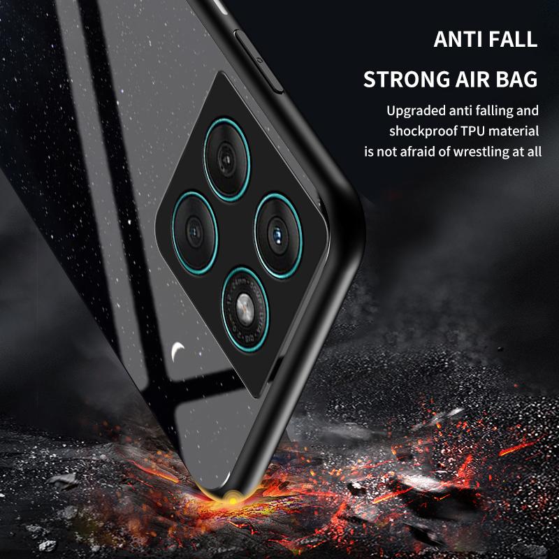 Чехол для Motorola Edge 60 Fusion 5G/Edge 60 5G с рисунком «Звездное небо», крышка для телефона из закаленного стекла