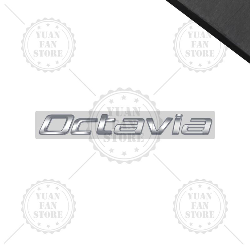 ABCDGG1 Bright Silver For Skoda Kodiaq Karoq Kamiq Superb Octavia Rapid 4X4 Fabia Yeti Metal Badge 3D Stickers Car Trunk Body Decal