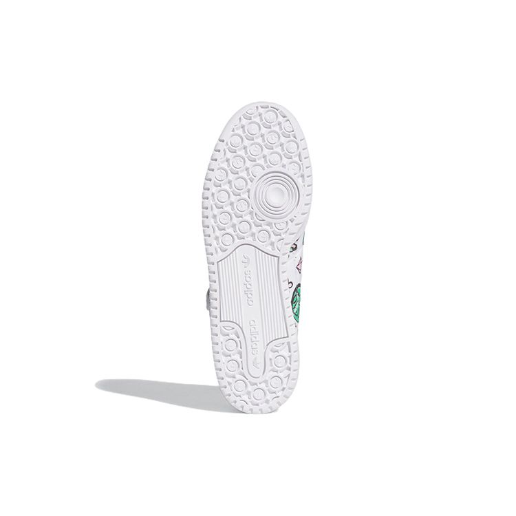 Кроссовки унисекс Jeremy Scott x adidas Forum 84 Low Monogram White Cloud-White Core-Black GX9668