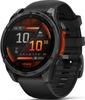 Garmin Fenix® 8 47mm AMOLED Schwarz/Schiefergrau Silikon-Armband