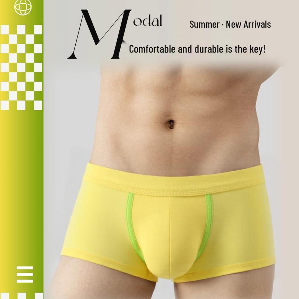 2025 Bestseller: Men's Nude Modal Antibacterial Breathable Boxer Briefs
