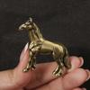 Horse Statue Tea Pet Ornament Art Brass Miniature Sculpture Animal Figurine for Restaurant