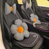 Camellia Ice Silk Breathable Car Seat Cushion Set for Five Seats - Universal Four Seasons Summer Style