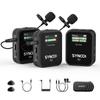 Wireless SYNCO G2 2 Transmitters 1 Receiver Easy To Operate Volume Adjustment Up To 200m Distance Transmission Video Shooting Online Class Compatible