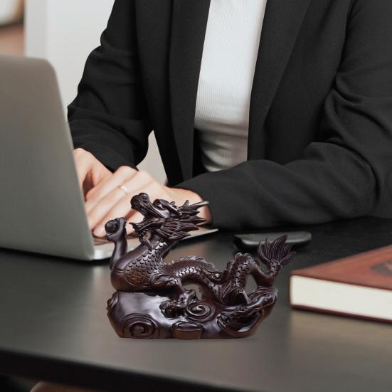 Украшение дракона, деревянная статуя китайского зодиака Дракона, украшение на удачу, украшение на год Дракона, секс-одежда для взрослых