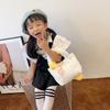 Cute Simple Big White Goose Handbag Plush Kids Messenger Bag For Toddlers