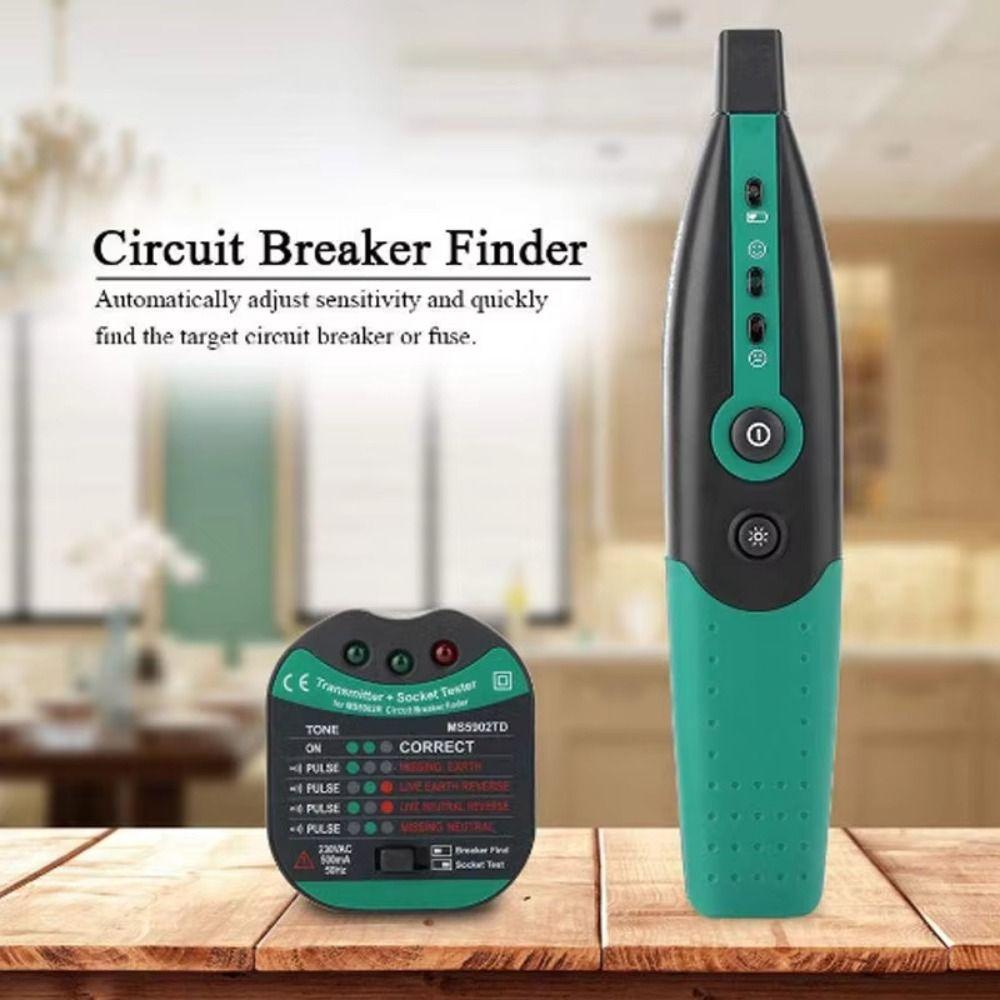 with Flashlight Automatic Circuit Breaker Finder 220V /110V Circuit Tester Home, Office