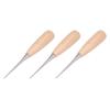 3 шт. DIY кожаное шило из сосны инструмент стальной дырокол шило пробойник кожаные инструменты для бумаги
