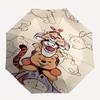 Winnie and friends Themed Travel Umbrella-8 Ribs Automatic Opening and Closing, Portable Folding Design, Compact and Stylish Umbrella Suitab