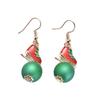 Pearl Christmas Earrings Set Bell Christmas Bell Pendant Cute Christmas Tree Dangle Earrings  Gift