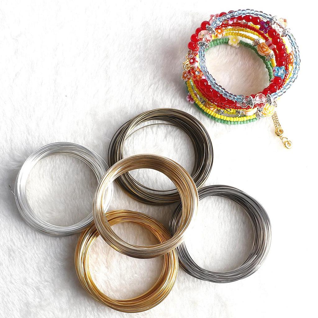 20-100 петель 6 см проволока с памятью для бисера стальная проволока для бисера для изготовления фурнитуры для ювелирных изделий своими руками браслетов-бэнглов