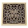 Square Bathroom Waste Drain Brass Ground Drainer Antique Strainer Cover Grate  Shower