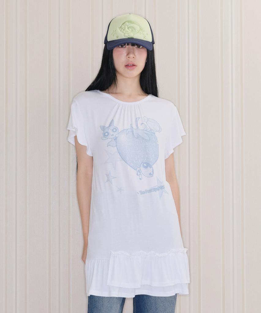 Ames Worldwide Ppg Ruffle Mini Dress White