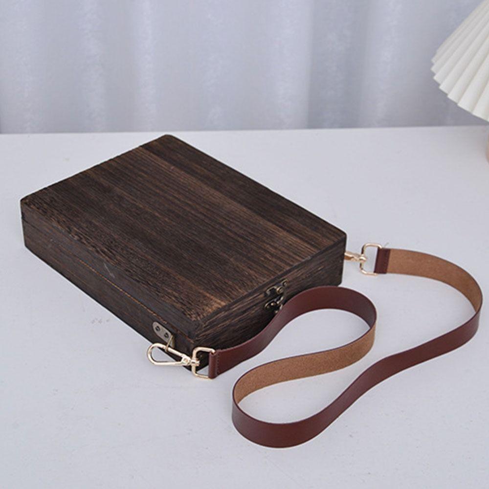 Portable Writers Messenger Wood Box Handmade Postman Bag Artist Tool Bag  Writer Series