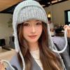 Шапка зимняя вязаная в корейском стиле Lilang
