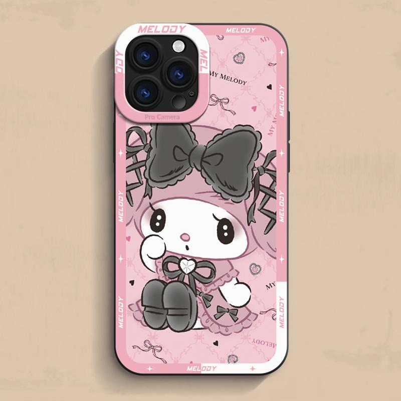 Kuromi My Melody Case For Apple iPhone 15 11 13 14 Pro Max 12 Silicone 15 Plus 11Pro Soft Phone Cover