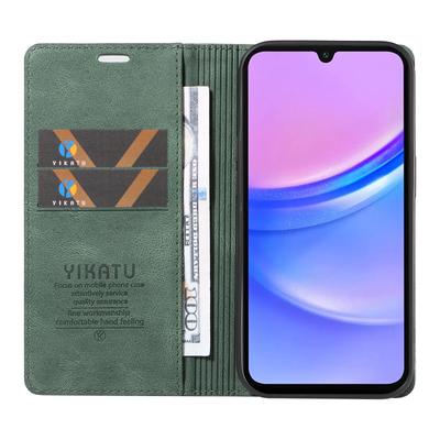 YIKATU YK-004 Чехол для Samsung Galaxy A26 5G/A16 5G/A16 4G Кожаный чехол с тактильной поверхностью Магнитная автофиксация